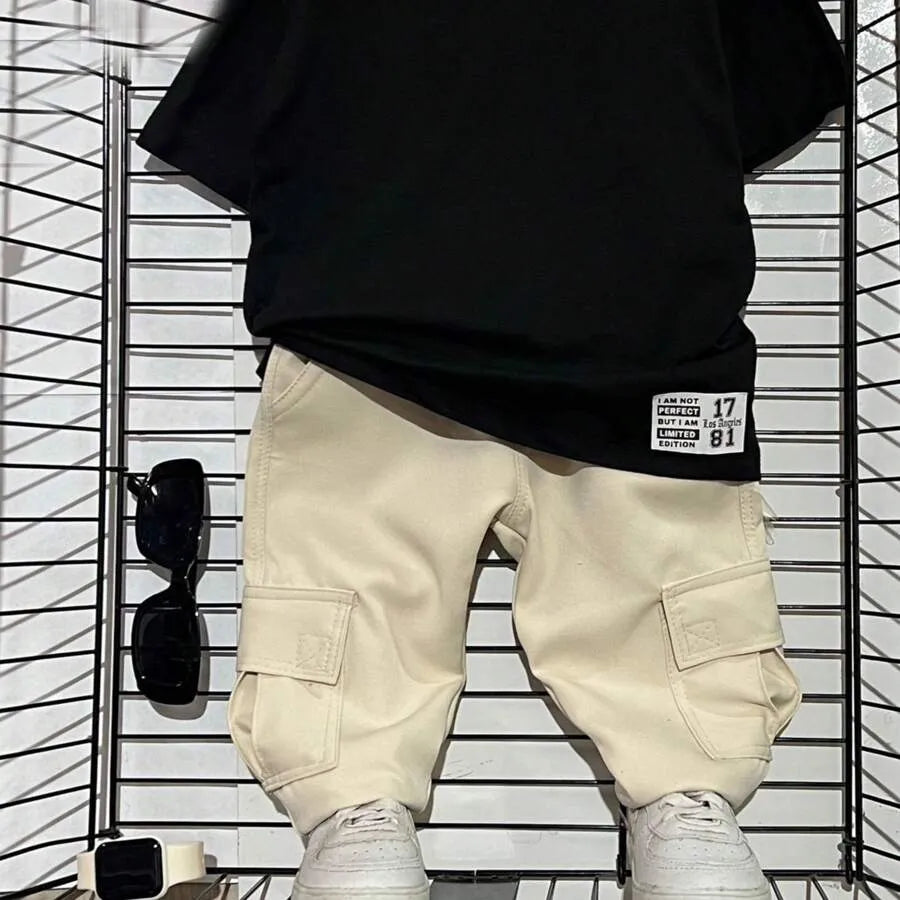 Calça Cargo Infantil Off-White – Estilo, Liberdade e Atitude