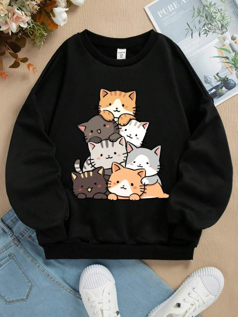 Moletom Infantil Cat Squad – Gatinhos Fofos