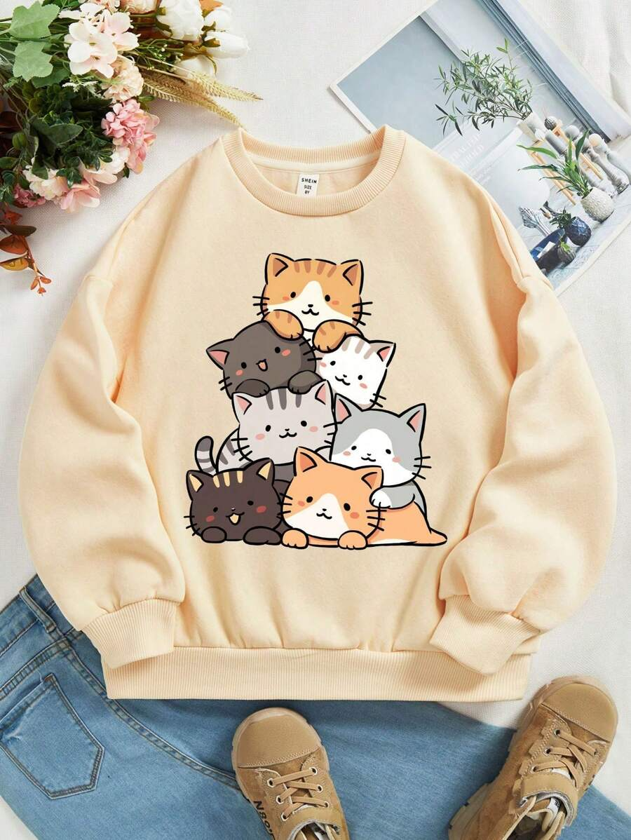 Moletom Infantil Cat Squad – Gatinhos Fofos