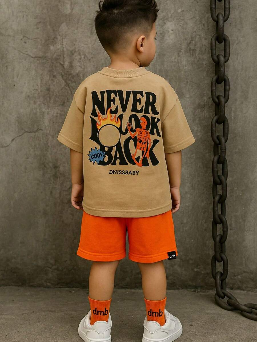 Conjunto Infantil Never Look Back – Estilo Ousado e Confortável