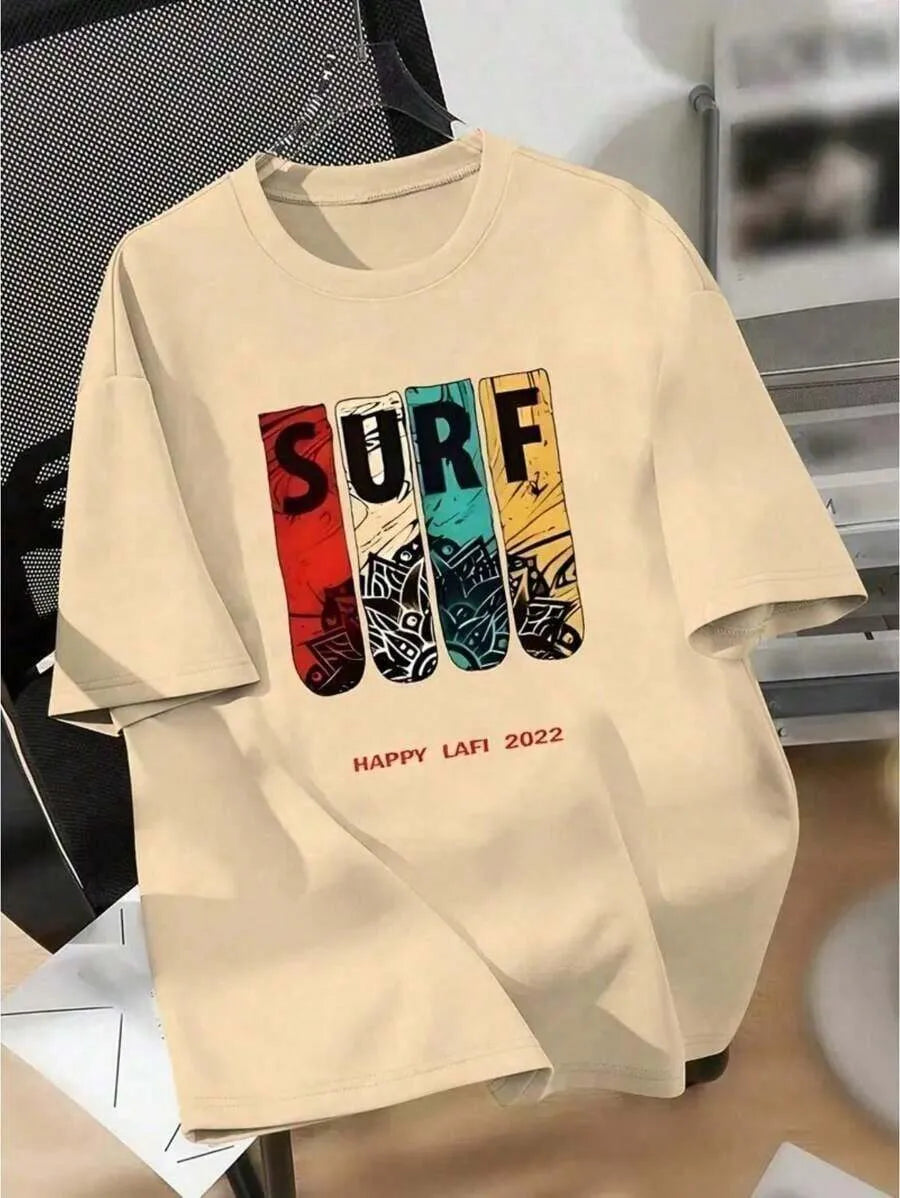 Camiseta Infantil Surf Tribe – Estampa Colorida Estilo Praia